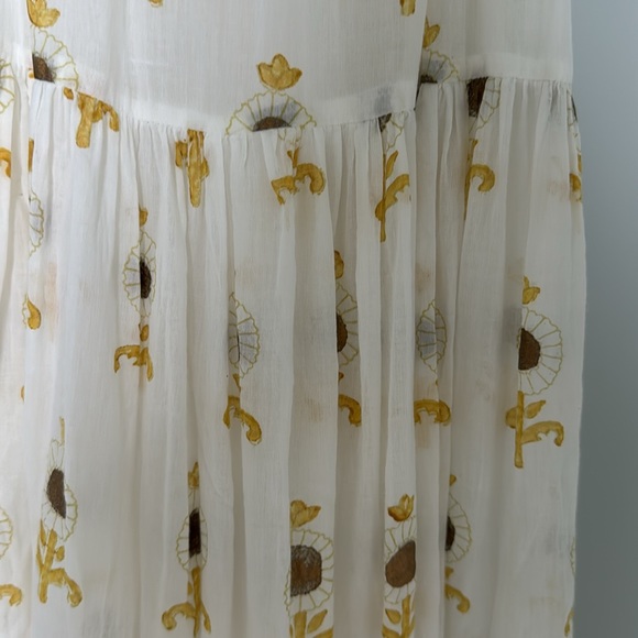 Oliphant Ruffle Midi Dress Sz Small - worn once - Picture 5 of 5